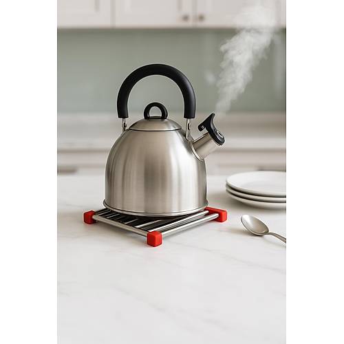 Paslanmaz �elik Silikon Kenarl� Nihale 21 cm