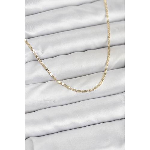 CM 14K Gold Renk Ezme Zincir Model 60 cm Kad�n Kolye