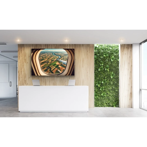 U�ak Penceresi Manzara Kanvas Tablo 100x160cm