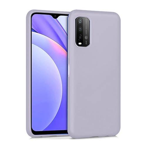 Redmi 9T K�l�f Nano i�i Kadife Silikon - Lila