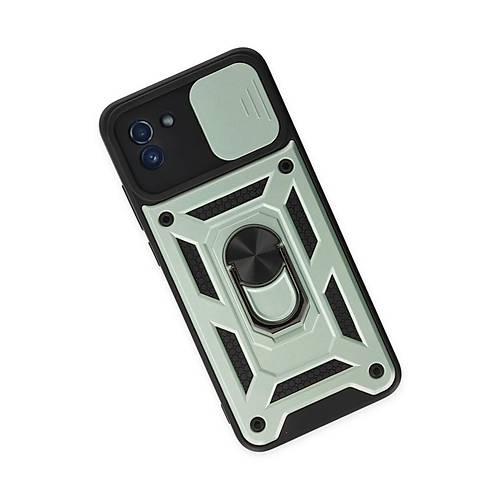 Galaxy A03 K�l�f Pars Lens Y�z�kl� Silikon - Ye�il
