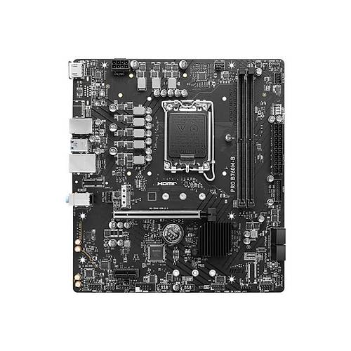 MSI PRO B760M-B DDR4 4800MHZ 1XHDMI 1XM.2 USB 3.2 MATX 1700P (12. / 13. VE 14. NES�L ��LEMC� UYUMLU)