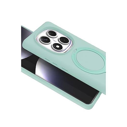 Redmi Note 14 Pro 5G Regal Magsafe Standl� Kapak - Su Ye�ili
