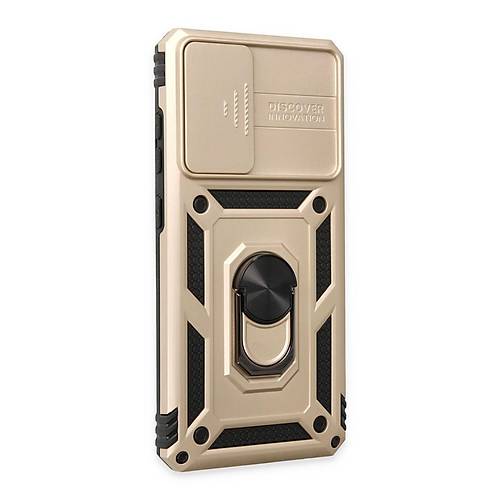 Galaxy A72 K�l�f Pars Lens Y�z�kl� Silikon - Gold