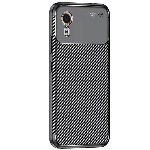 Galaxy XCover 7 K�l�f Auto Focus Karbon Kapak - Siyah