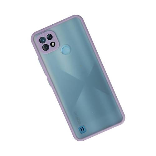 Realme C21 K�l�f Montreal Silikon Kapak - Mor