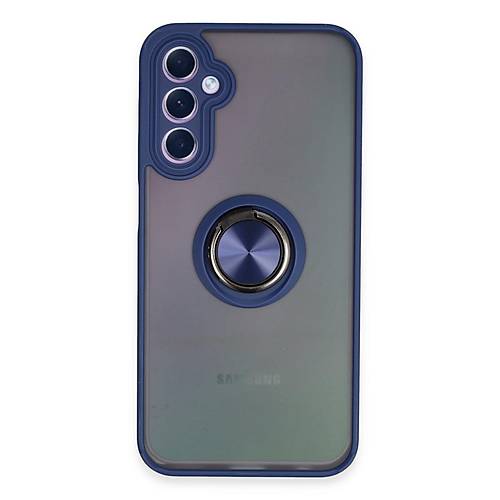 Galaxy A24 4G K�l�f Montreal Y�z�kl� Silikon Kapak - Lacivert