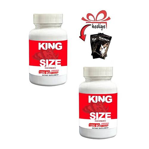 King Size Erkek Geli�tirici Destekleyici 30'lu x 2 ad.+ Kayganla�t�r�c� Jelle