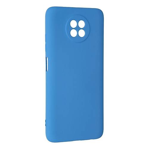 Redmi Note 9 5G K�l�f Nano i�i Kadife Silikon - Mavi