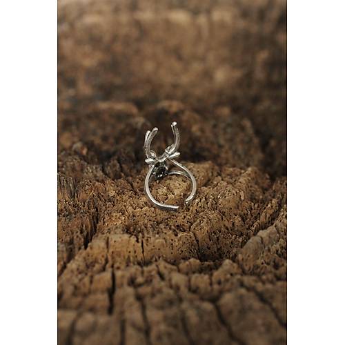 Ayarlanabilir Boynuz Tasar�ml� Erkek Y�z�k