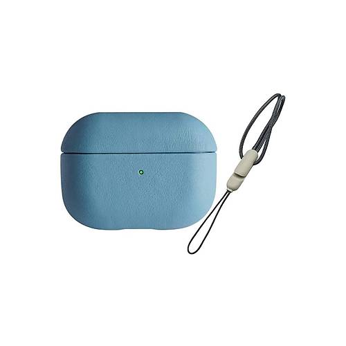 Airpods Pro 2 (2.nesil) 405 Deri K�l�f - Sierra Blue