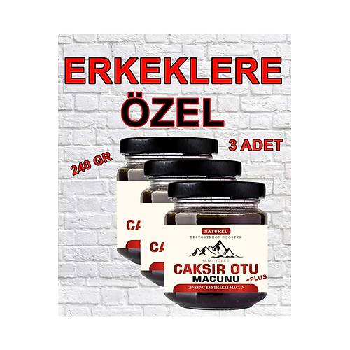Hatay Y�resi �ak��r Otu Erkeklere �zel Macun 240 gr X 3 Adet