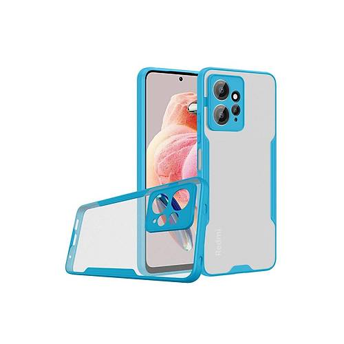 Redmi Note 12 4G K�l�f Platin Silikon - Mavi