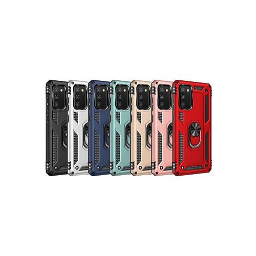 Galaxy A02S K�l�f Sofya Y�z�kl� Silikon Kapak - Rose