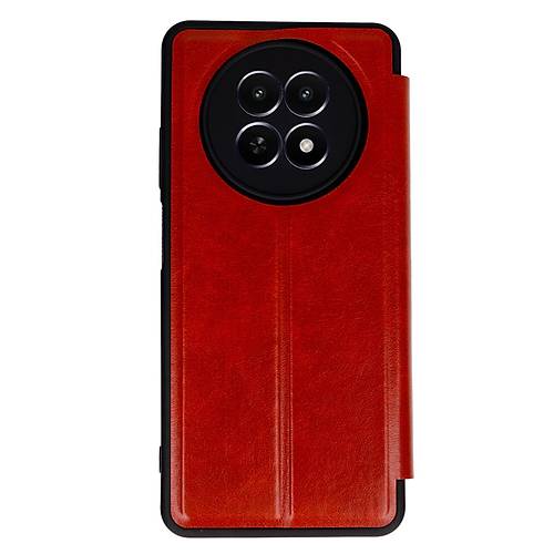 Realme 12 5G K�l�f Flip Cover - K�rm�z�