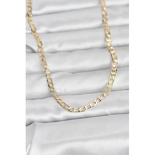 CM 14K Gold Renk Zincir Model 60 cm Kad�n Kolye