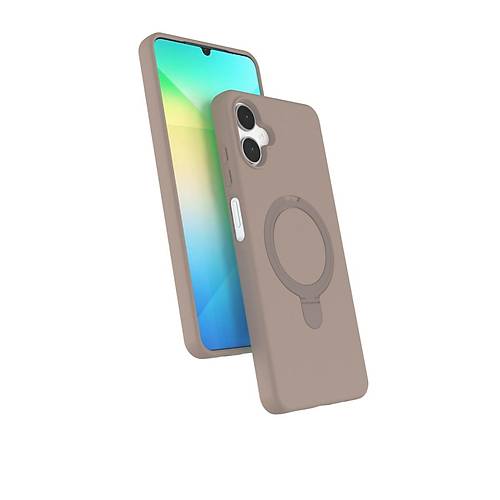 Galaxy A06 Regal Magsafe Standl� Kapak - ��l Titanyum