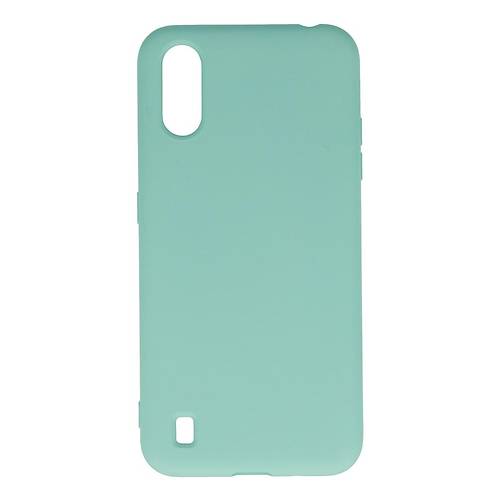 Galaxy A01 K�l�f Nano i�i Kadife Silikon - Turkuaz