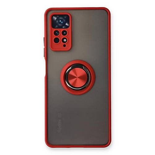 Redmi Note 11 Pro K�l�f Montreal Y�z�kl� Silikon Kapak - K�rm�z�