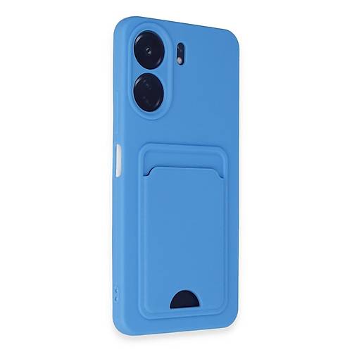 Redmi 13C K�l�f Kelvin Kartvizitli Silikon - Mavi