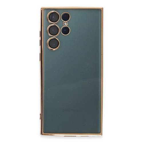 Galaxy S22 Ultra K�l�f Razer Lensli Silikon - Gold