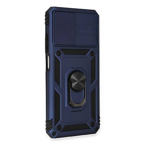 Redmi Note 10 K�l�f Pars Lens Y�z�kl� Silikon - Lacivert
