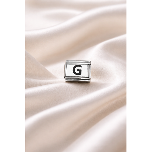 G Harf Charm , �elik Bileklik Aksesuar� , Ki�iye �zel Harf Mod�l� , ��k & Minimal Tasar�m