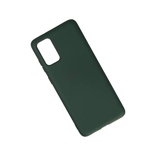 Galaxy S20 Plus K�l�f Nano i�i Kadife Silikon - Koyu Ye�il