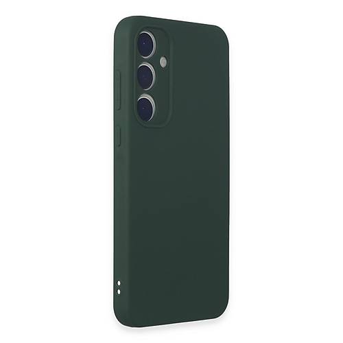 Galaxy A35 5G K�l�f First Silikon - Koyu Ye�il