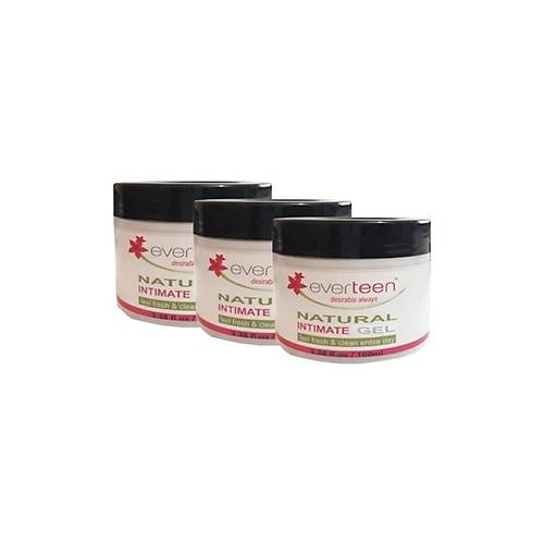 Everteen Natural Intimate Gel Bayanlara �zel Genital B�lge Temizleme Jeli 100 Ml.- 3 Adet