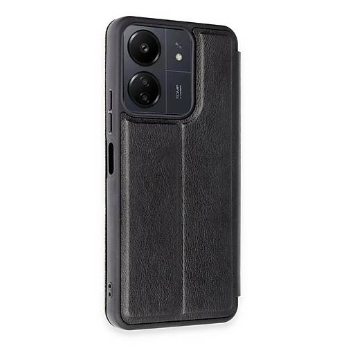 Redmi 13C K�l�f Flip Cover - Siyah