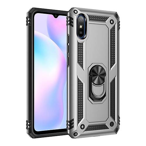 Redmi 9A K�l�f Sofya Y�z�kl� Silikon Kapak - G�m��