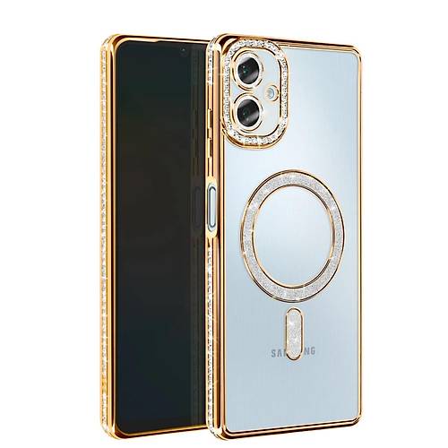 Galaxy A06 Joke Simli Magneticsafe K�l�f - Gold
