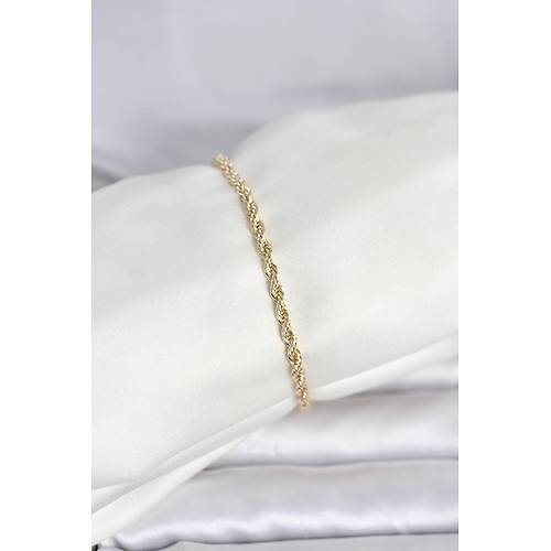 CM 14K Gold Renk Burgu Model Kad�n Bileklik