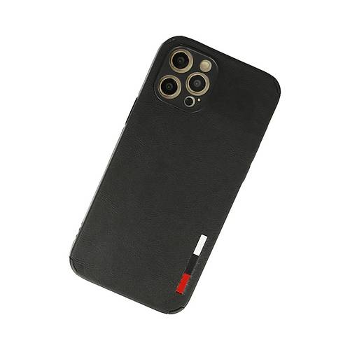 iPhone 12 Pro K�l�f Loop Deri Silikon - Siyah