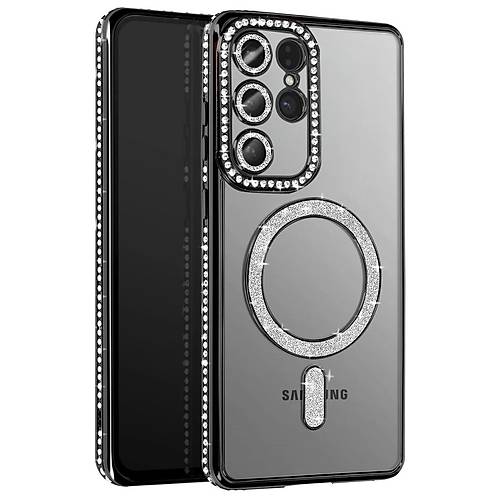 Galaxy S26 Ultra Joke Simli Magneticsafe K�l�f - Siyah