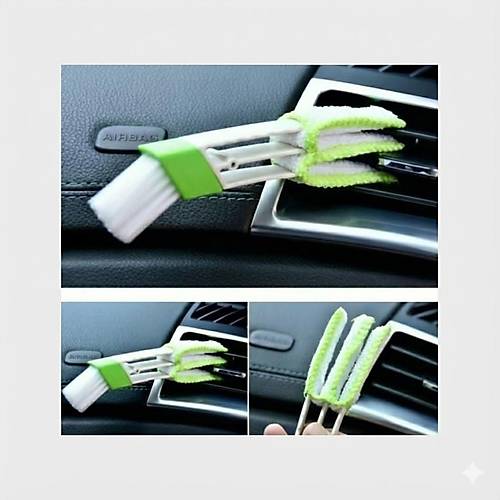 Detay Temizlik F�r�as� Klima Izgara Temizleme S�nger U�lu Ye�il-Beyaz