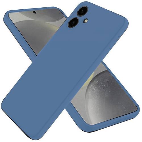 Galaxy A06 K�l�f First Silikon - Mavi