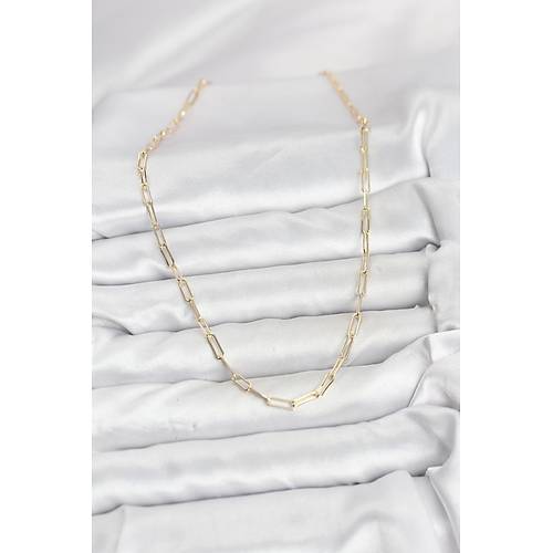 CM 14K Gold Renk Pirin� Ata� Zincir Kad�n Kolye