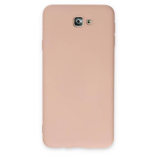 Galaxy J7 Prime K�l�f Nano i�i Kadife Silikon - Pudra