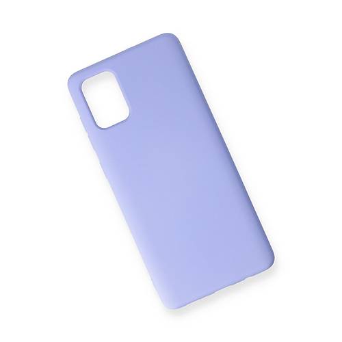Galaxy A71 K�l�f Nano i�i Kadife Silikon - Lila