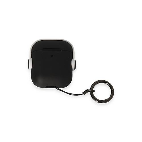 Airpods 2 (2.nesil) Cool K�l�f - Siyah-Beyaz