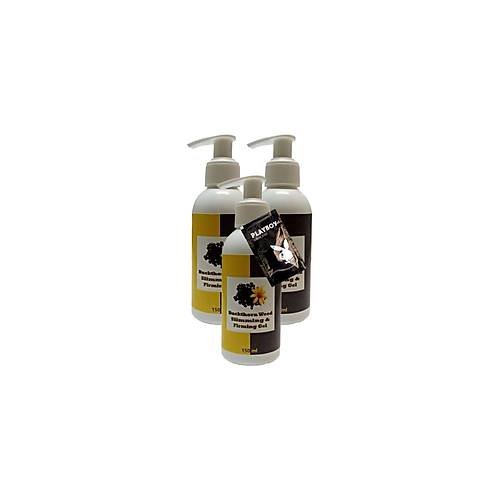 Buck thorn Weed Slimming Bacak Bel Bak�m Masaj Kremi 3x150 ml + 1 Adet Jel ile