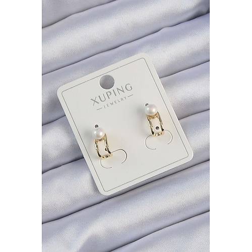 Xuping Gold Renk �nci Ta�l� Halka K�pe