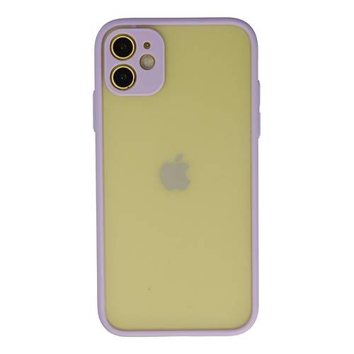 iPhone 11 K�l�f Montreal Silikon Kapak - Mor