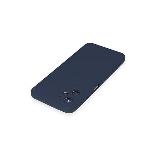 Realme C35 K�l�f Nano i�i Kadife Silikon - Lacivert