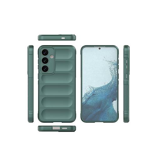 Galaxy S24 K�l�f Optimum Silikon - Koyu Ye�il