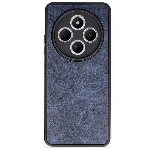 Redmi 14C K�l�f Aras Deri Kapak - Lacivert