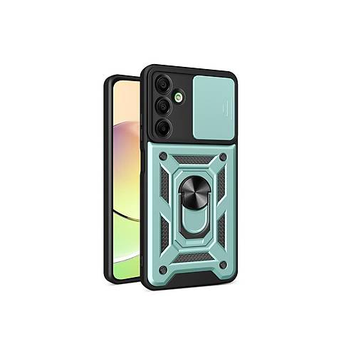 Galaxy A16 5G K�l�f Pars Lens Y�z�kl� Silikon - Ye�il