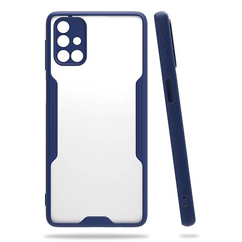 Galaxy M31S K�l�f Platin Silikon - Lacivert